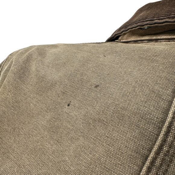 Vintage Carhartt Barn Chore Work Jacket Mens Large Chestnut Brown Trashed C02CHT - Picture 10 of 15